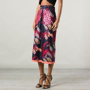 Sonia Rykiel Cotton Abstract Print Skirt